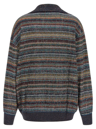 Multicolor Viscose Polo Shirt