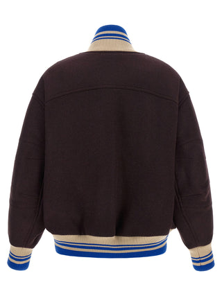 Purple Wool Bomber