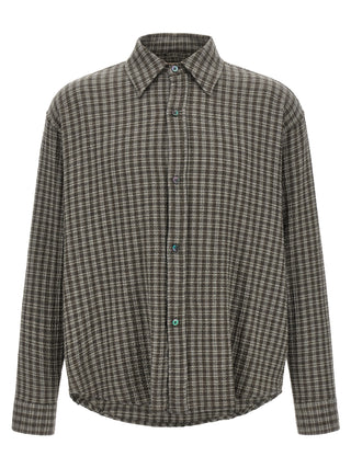 Gray Virgin Wool Blouse