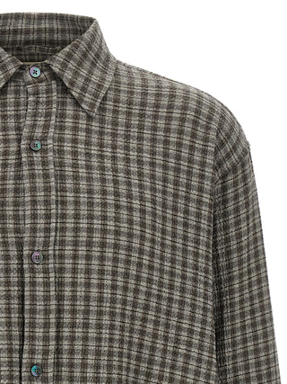 Gray Virgin Wool Blouse