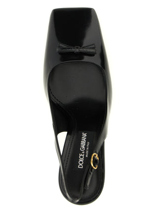 Black Calfskin High Heel Pumps
