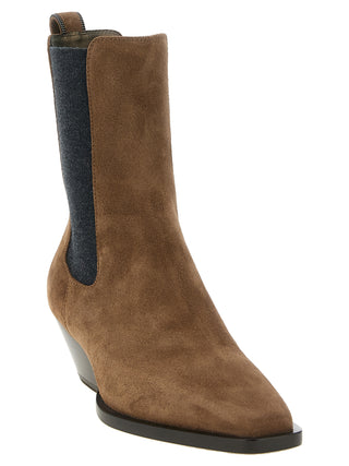 Brown Calfskin Chelsea Boots