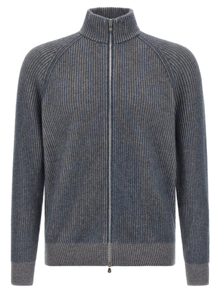 Blue Cashmere Cardigan