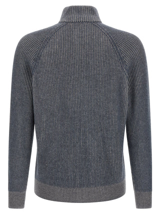 Blue Cashmere Cardigan