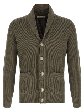 Bicolor Cotton Cardigan