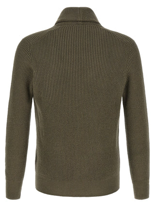 Bicolor Cotton Cardigan