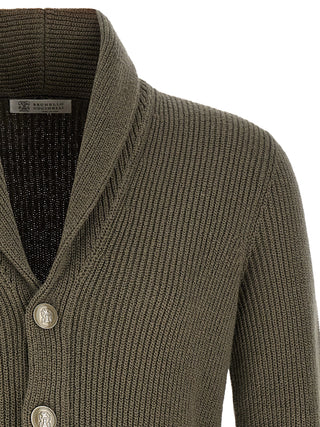 Bicolor Cotton Cardigan