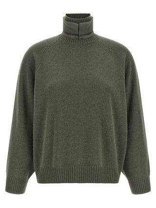 Bicolor Cashmere Cardigan
