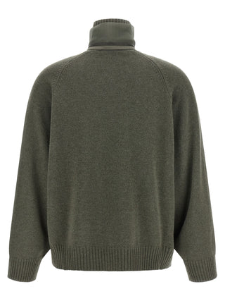 Bicolor Cashmere Cardigan