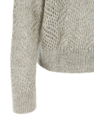 Gray Polyamide Cardigan