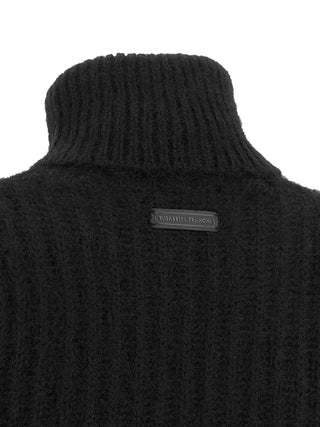 Black Mohair Cardigan