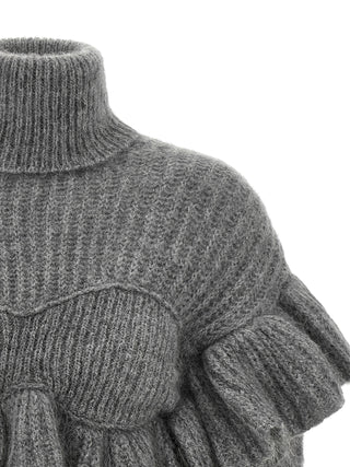 Gray Mohair Cardigan