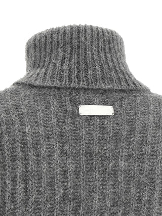 Gray Mohair Cardigan