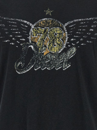 Black Cotton T-Shirt