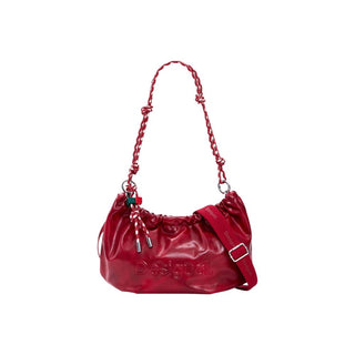 Red Polyester Handbag