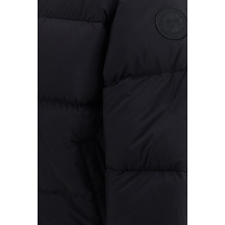 Black Polyester Full-Length Jacket