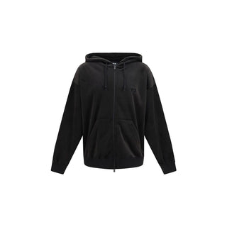 Black Polyester Sweatshirt