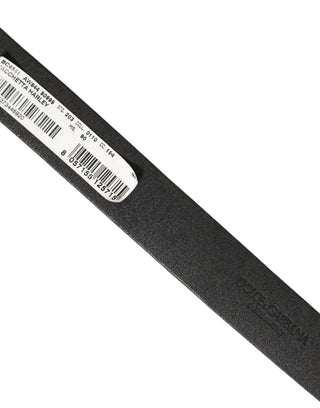 Black Leather Antique Finish Buckle Belt