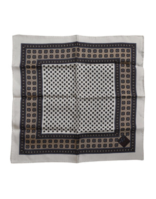 Multicolor Geometric Handkerchief Pocket Scarf