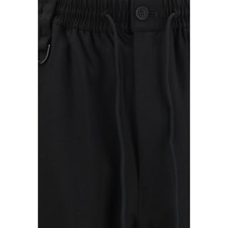 Black Wool Oves Aries Casual Pants