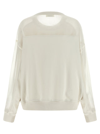 White Cotton Sweatshirt