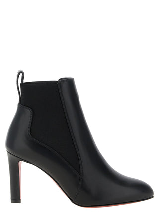 Black Calfskin Ankle Boots