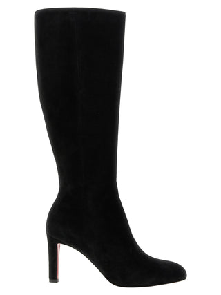 Black Calfskin Over The Knee
