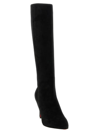 Black Calfskin Over The Knee