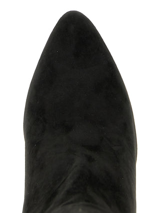 Black Calfskin Over The Knee