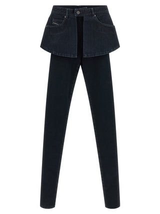 Blue Cotton Skinny Jeans