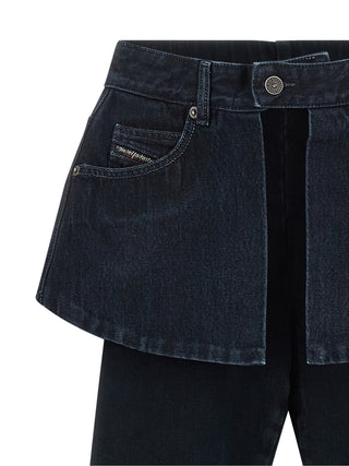Blue Cotton Skinny Jeans