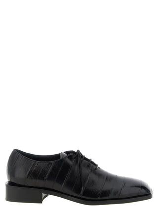 Black Leather Oxfords And Derbies