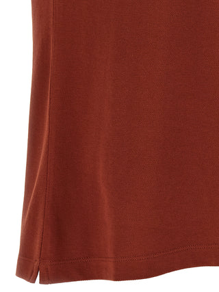 Red Cotton Polo Shirt