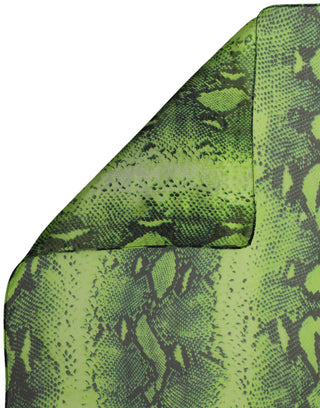 Green Black Printed Silk Sheer Stole Scarf