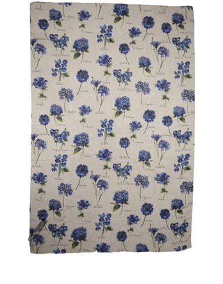 White Silk Floral Chiffon Long Stole Scarf