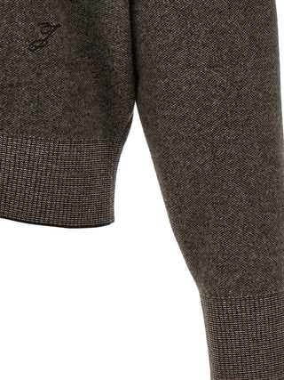 Brown Merino Wool Cardigan