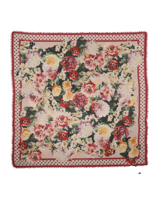 Multicolor Floral Cashmere Stole Scarf
