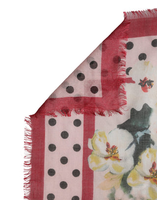 Multicolor Floral Cashmere Stole Scarf