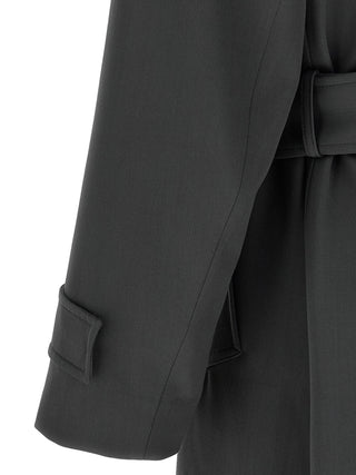 Gray Virgin Wool Coat