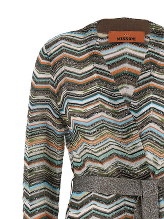 Multicolor Viscose Cardigan