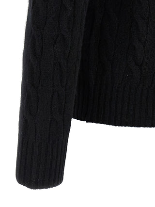 Black Wool Cardigan