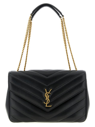 Black Lamb Leather Shoulder Bag