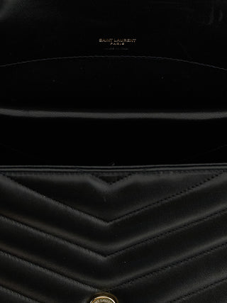 Black Lamb Leather Shoulder Bag