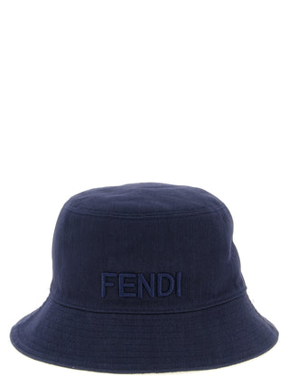 Blue Cotton Bucket Hat