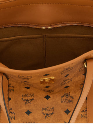 Brown Polyethylene Tote Bag