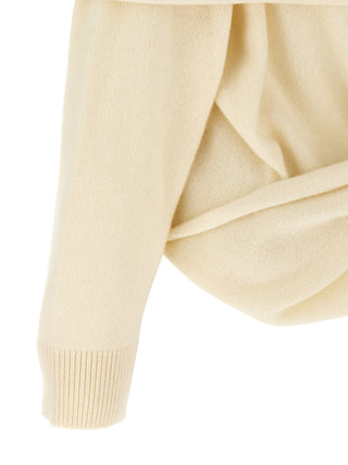 White Wool Cardigan