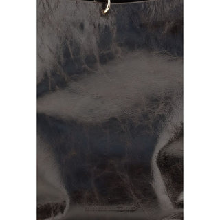 Black Calf Leather Bos Taurus Shoulder Bag