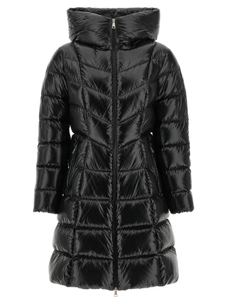 Black Polyamide Full-Length Jacket