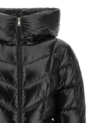 Black Polyamide Full-Length Jacket