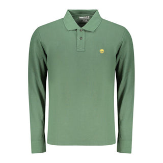 Green Cotton Men's Polo